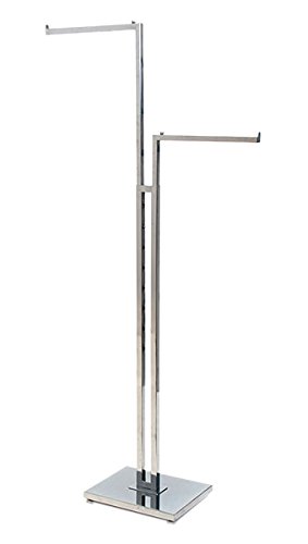 2-Way Garment Rack with 2″-16″ Straight Arms