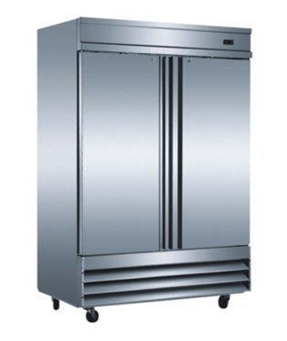 54″ Two Section Solid Door Stainless Steel Reach in-Capacity: 46.5 Cu. Ft.